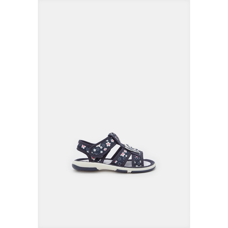 Infant Girls Navy Sounded Outsole Sandal
