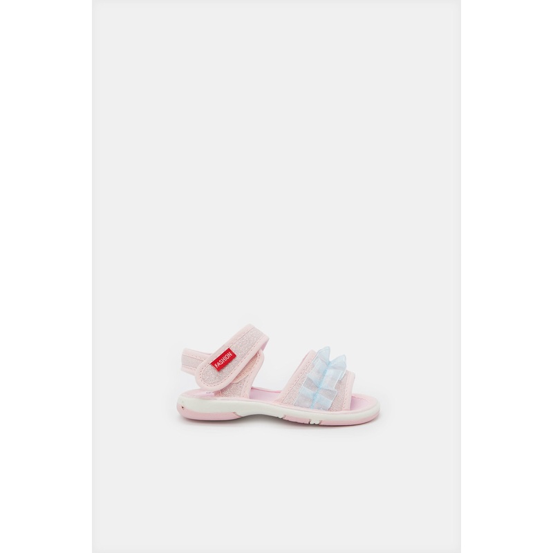 Infant Girls Pink Sounded Outsole Sandal