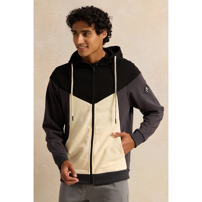 Men Charcoal Hooded Jacket|Small|Medium|Large|X-Large|XX-Large