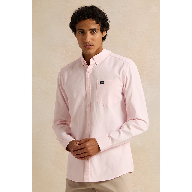 Men Pink Solid Casual Shirt|Small|Medium|Large|X-Large|XX-Large