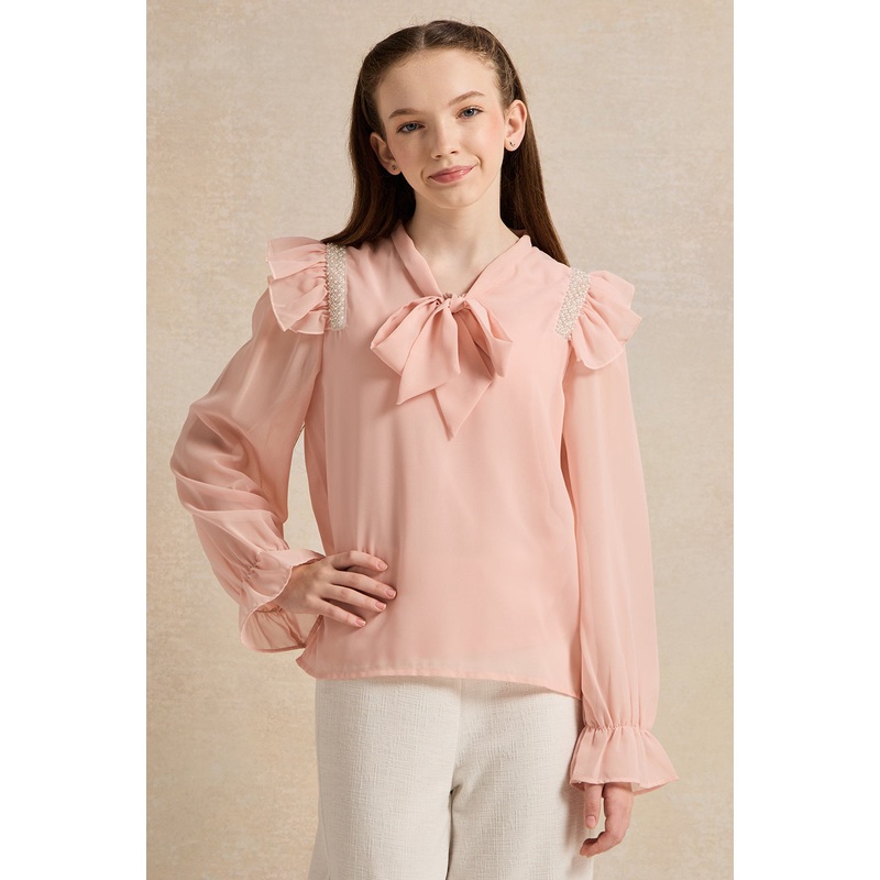 Senior Girls Pink  Shirt|8-9 Yrs (S)|9-10 Yrs (M)|11-12 Yrs (L)|13-14 Yrs (XL)|15-16 Yrs (XXL)