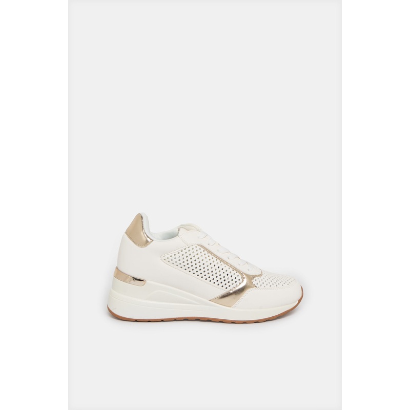 Women White Wedge Sneaker|EU36|EU37|EU38|EU39|EU40|EU41