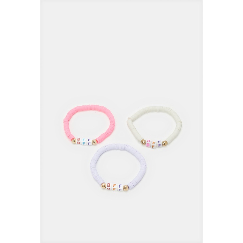 Girls Assorted Embellished Bracelet Set (3 Piece)