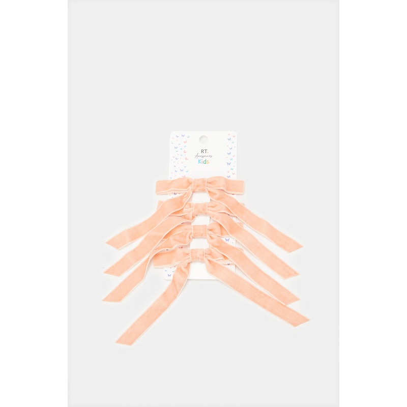 Girls Pink Hair Clip Set (Pack of 4)