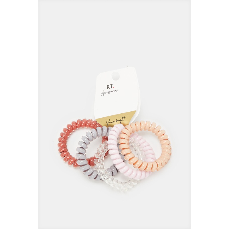 Women Assorted Solid Elastic Hair Band (5 Piece)
