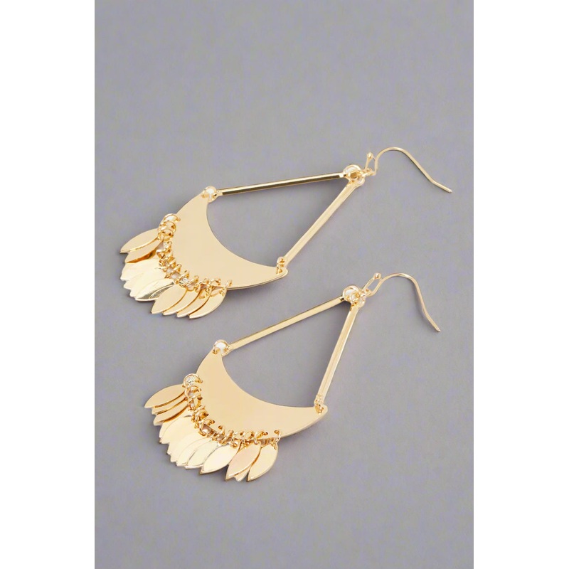 Women Gold Embellished Earring