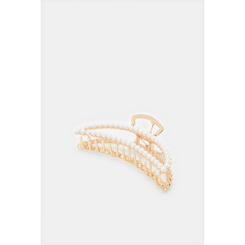 Women Gold Embellished Hair Claw