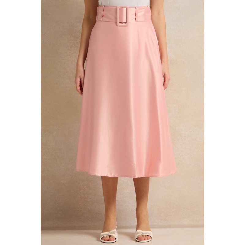 Women Pink Midi Skirt|UK8|UK10|UK12|UK14|UK16|UK18