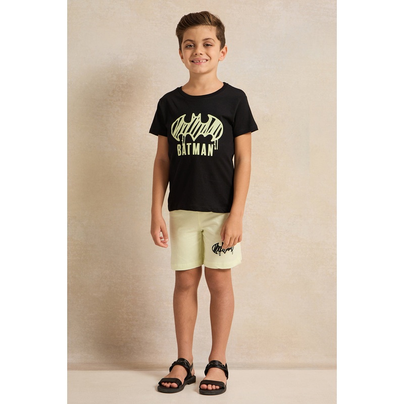 Boys Black And Yellow Batman Casual Set (2 Piece)