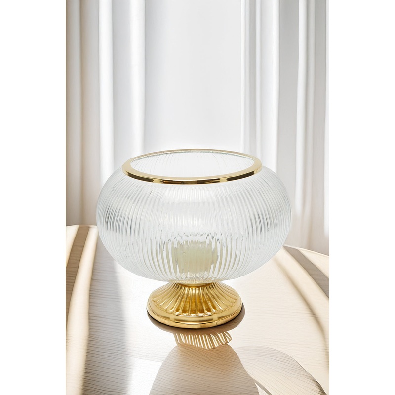 Gold Decorative Glass Bowl