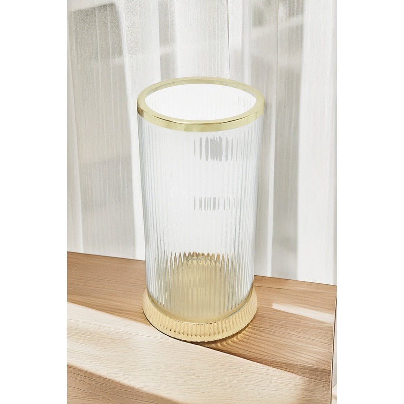 Gold Decorative Glass Candle Holder