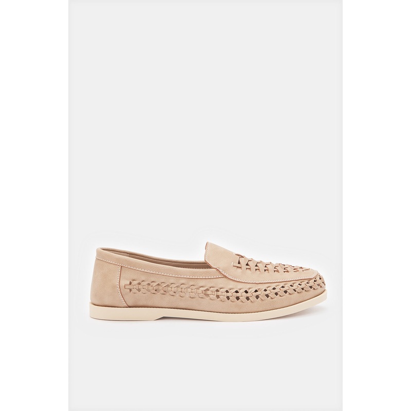 Men Beige Woven Loafer|EU40|EU41|EU42|EU43|EU44|EU45