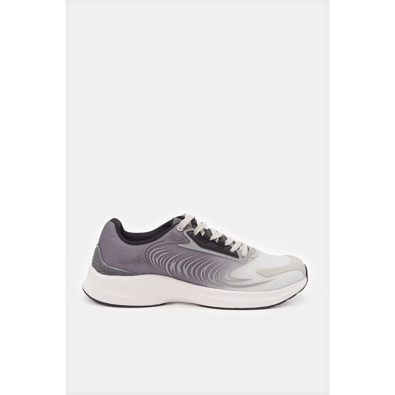 Men Grey Colour Block Chunky Sneakers