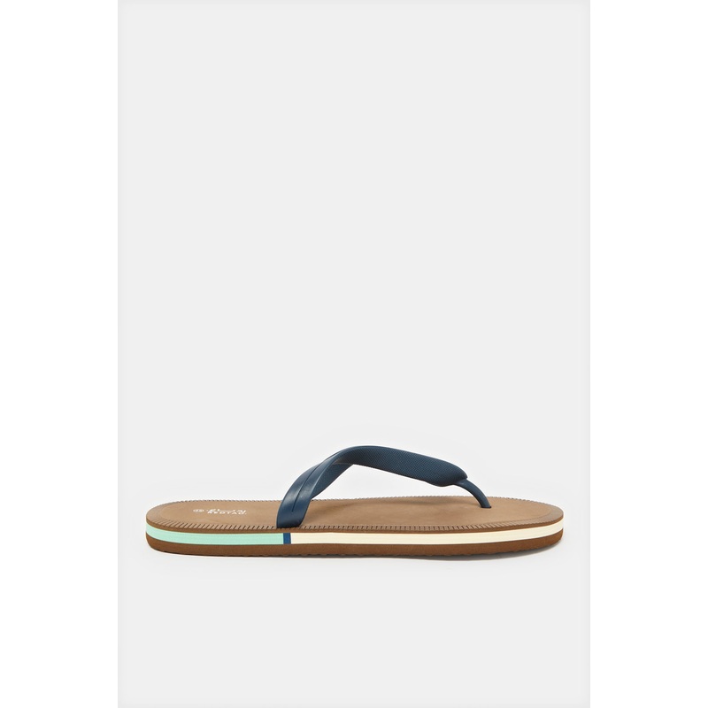 Men Navy Toe Post Slipper|EU40|EU41|EU42|EU43|EU44|EU45