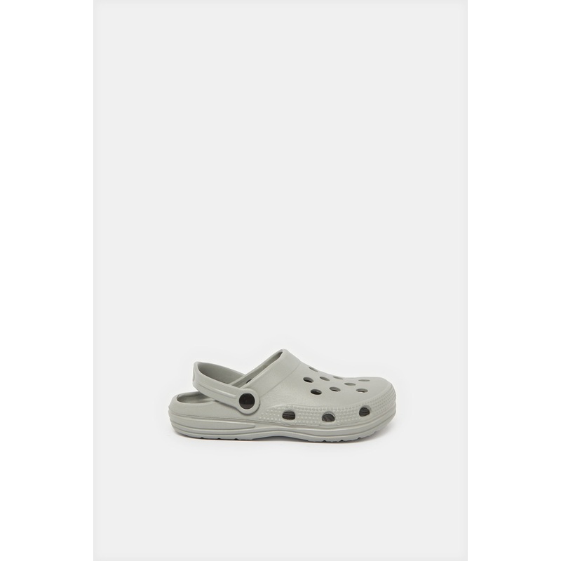 Senior Boys Grey Plain Clog|EU30|EU31|EU32|EU33|EU34|EU35