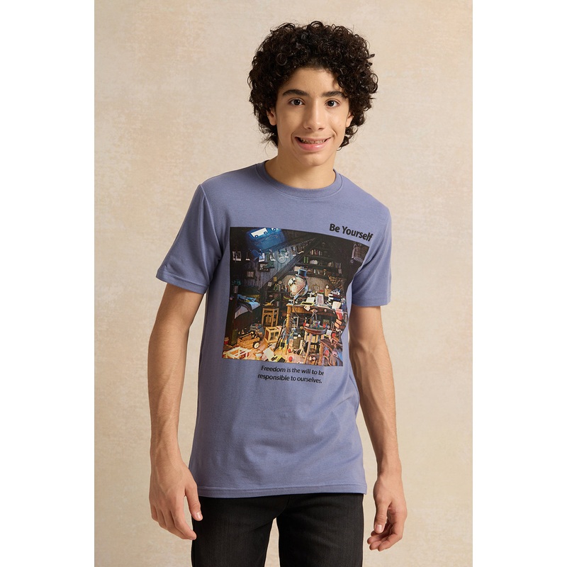 Senior Boys Purple Gaming Room T-shirt