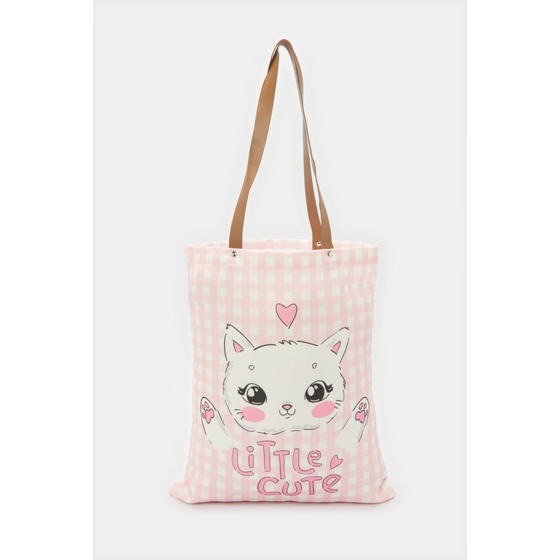Women Pink Printed Shopper