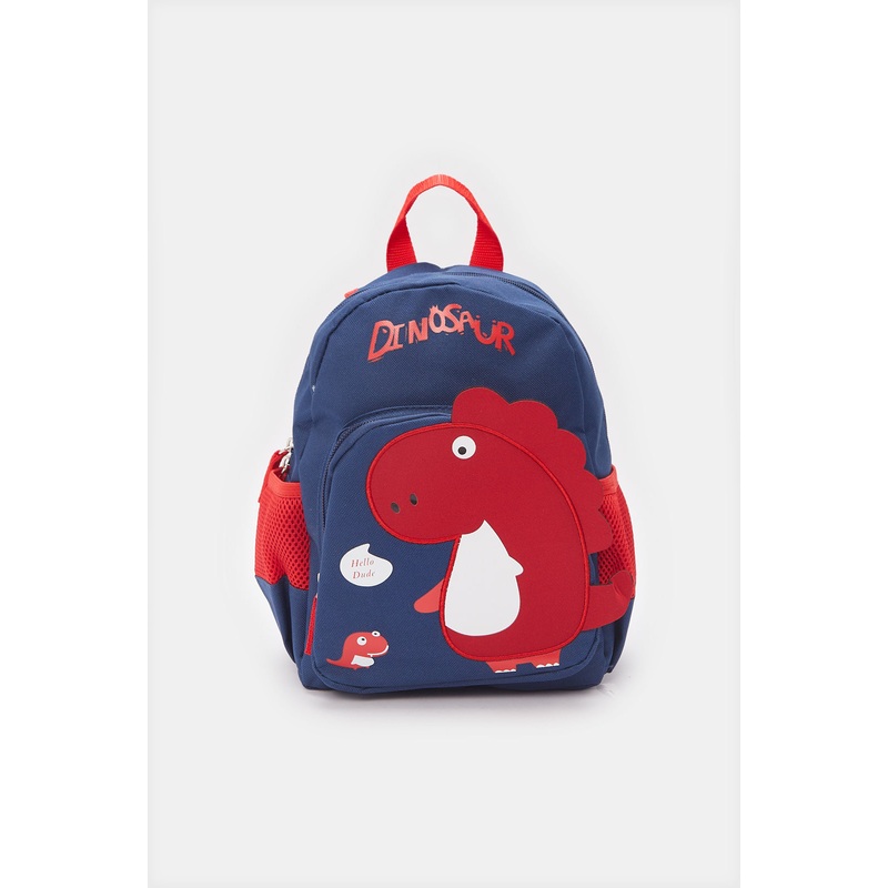 Boys Navy Printed Backpack