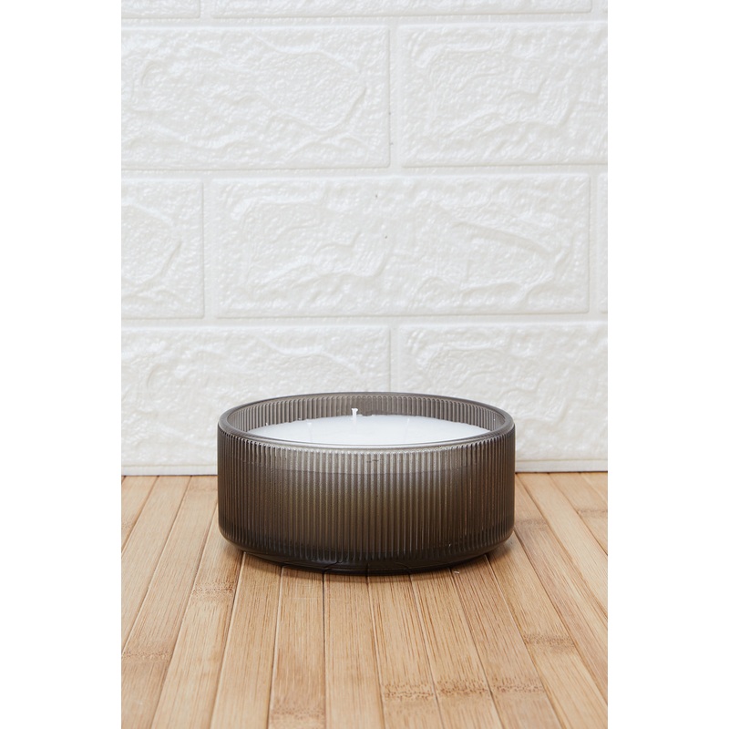 Brown Garden Patchouli Textured Glass Candle (M)