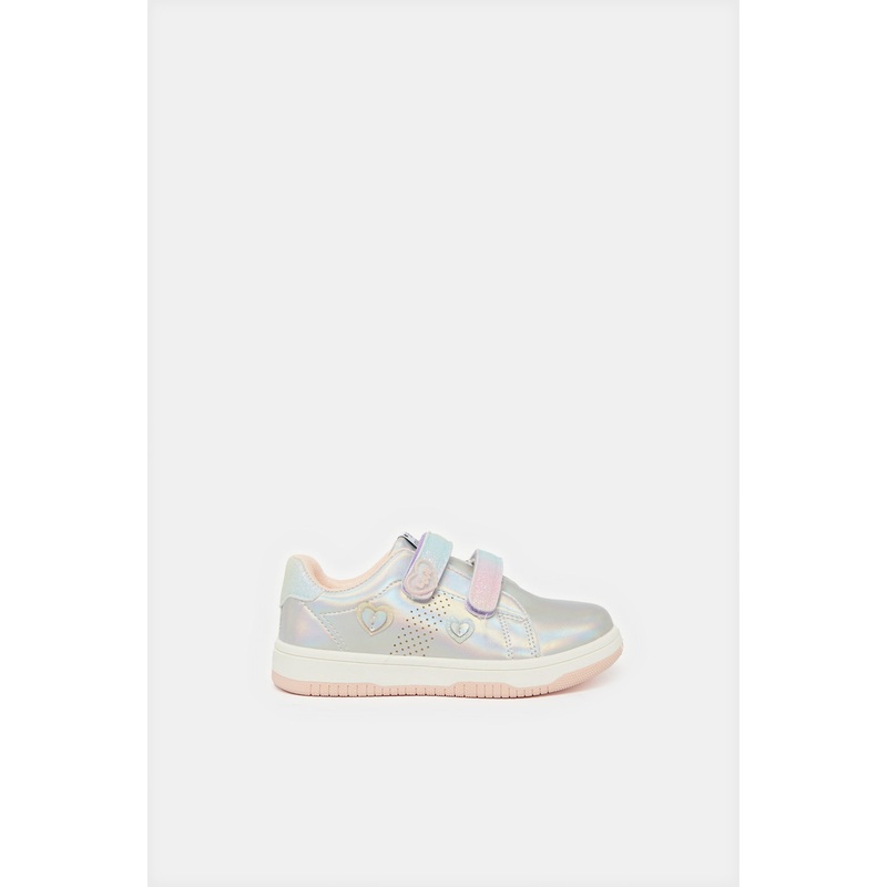 Girls Sliver Embellished Sneaker