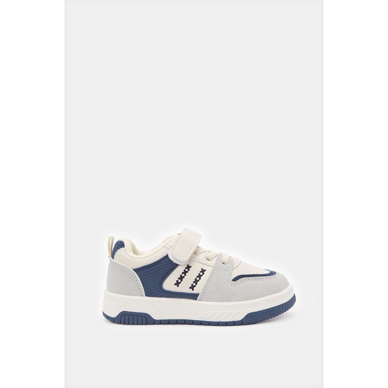 Infant Boys Cream Colour Block Sneakers