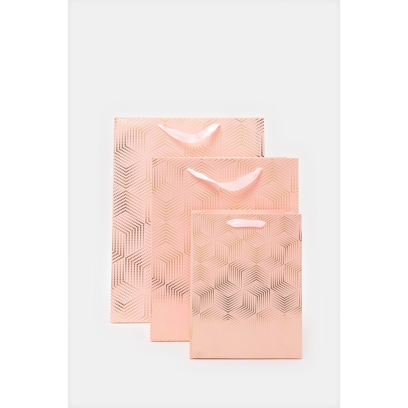Orange Gift Bag Set (3 Piece)