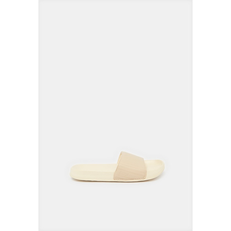 Senior Boys Beige Embossed Slide