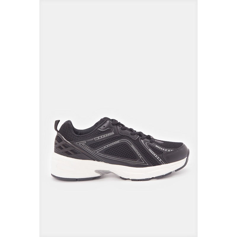 Senior Boys Black Colour Block Sneakers