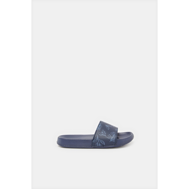 Senior Boys Navy Printed Slide