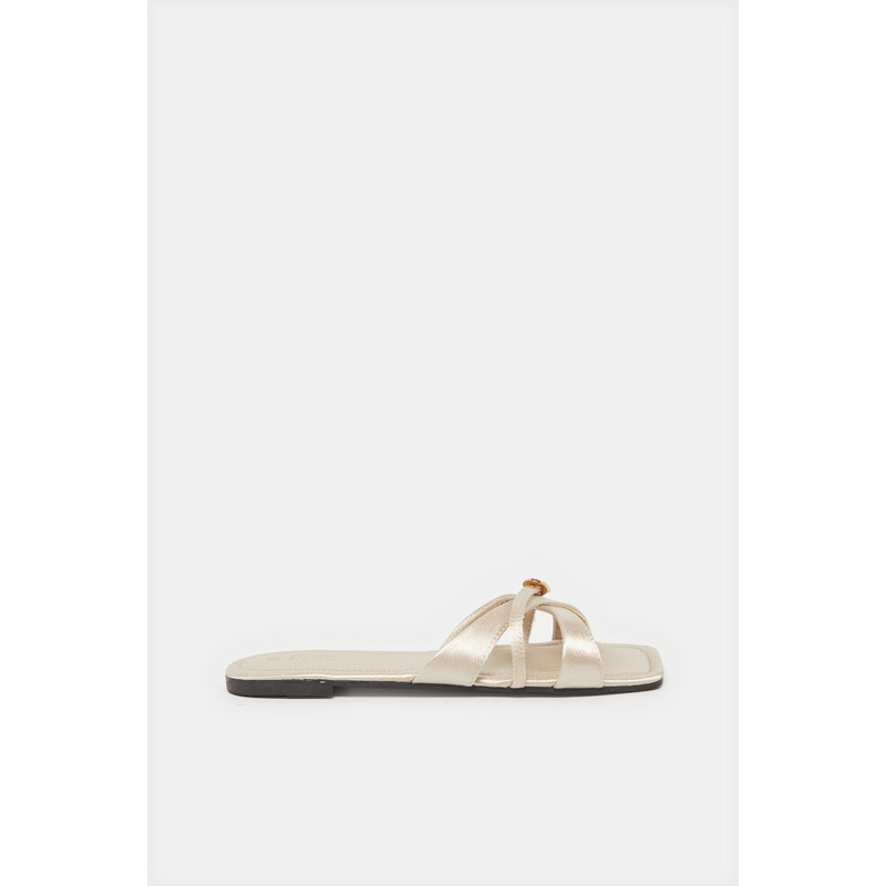 Women Beige Strappy Mule|EU36|EU37|EU38|EU39|EU40|EU41