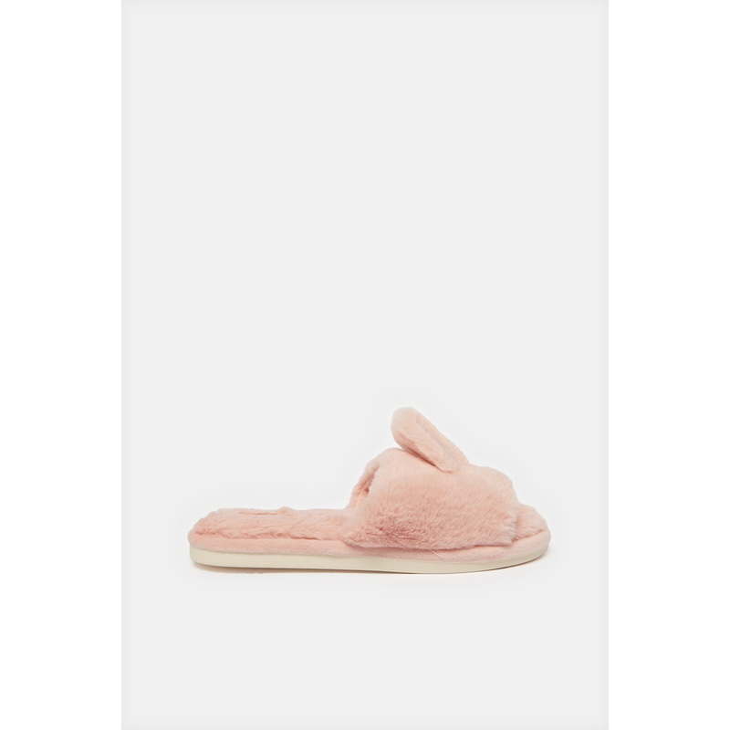 Women Pink Bunny Ears Slipper|Small|Medium|Large