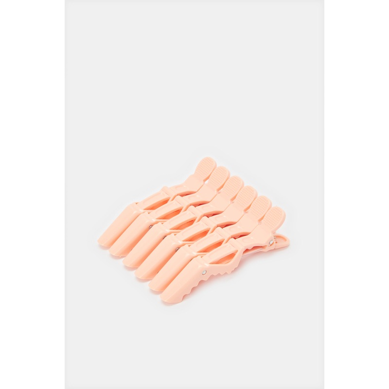 Women Pink Hair Clip Set (6 Piece)
