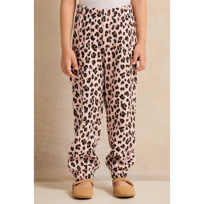 Girls Ivory Printed Pants|2-3 Years|3-4 Years|4-5 Years|5-6 Years|6-7 Years|7-8 Years