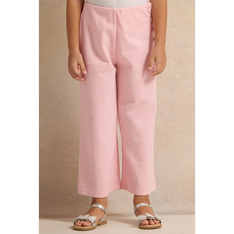 Girls Pink Wide Leg Trousers|2-3 Years|3-4 Years|4-5 Years|5-6 Years|6-7 Years|7-8 Years