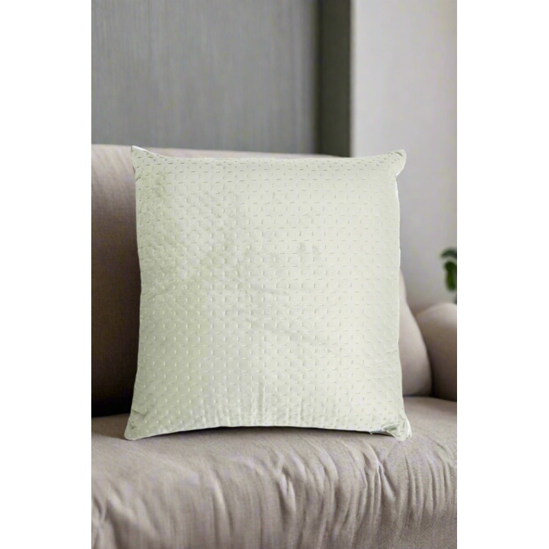 Grey  Embroidered Pinsonic Cushion