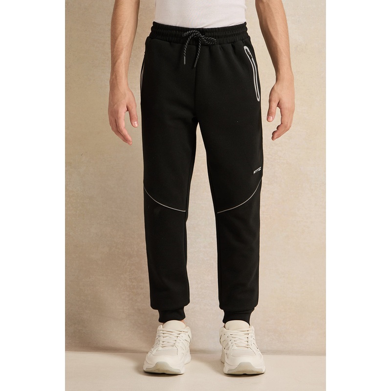 Senior Boys Black Active Pants