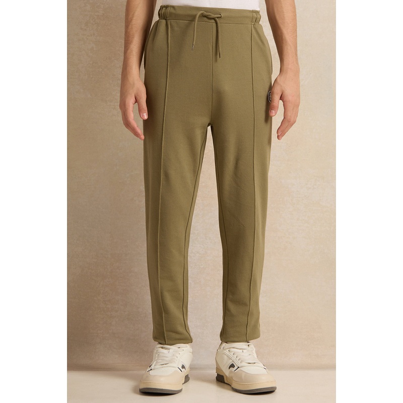 Senior Boys Green Pique Active Pants