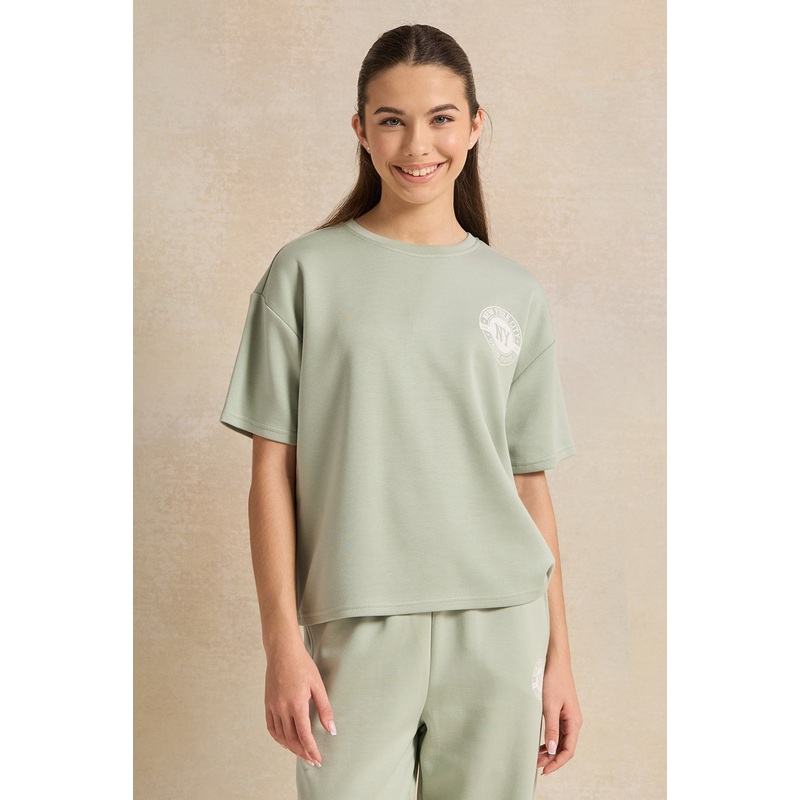 Senior Girls Mint Printed Top|8-9 Yrs (S)|9-10 Yrs (M)|11-12 Yrs (L)|13-14 Yrs (XL)|15-16 Yrs (XL)