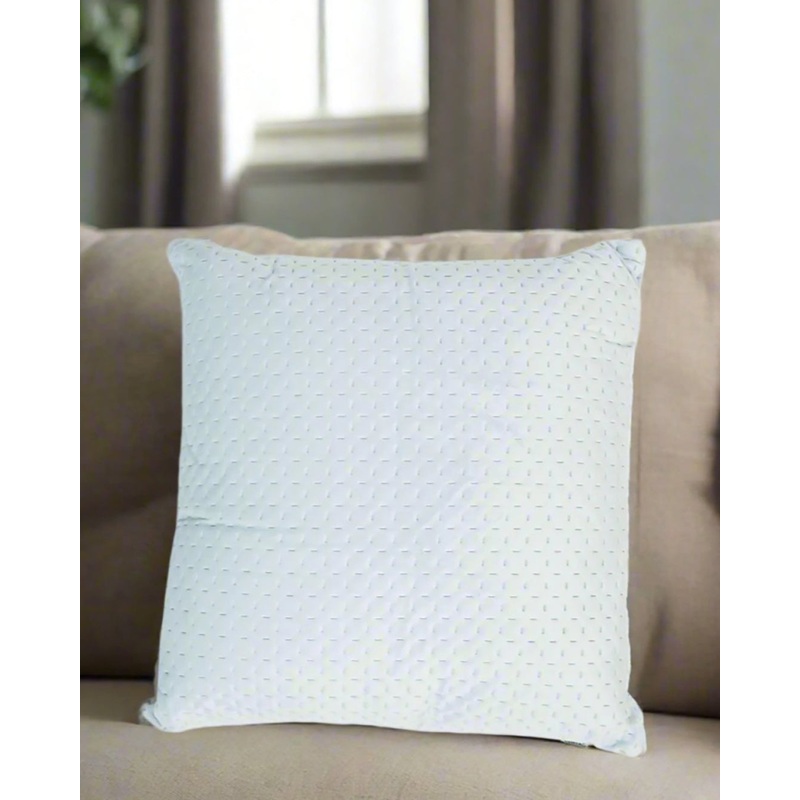 Teal Pinsonic Embroidered Cushion