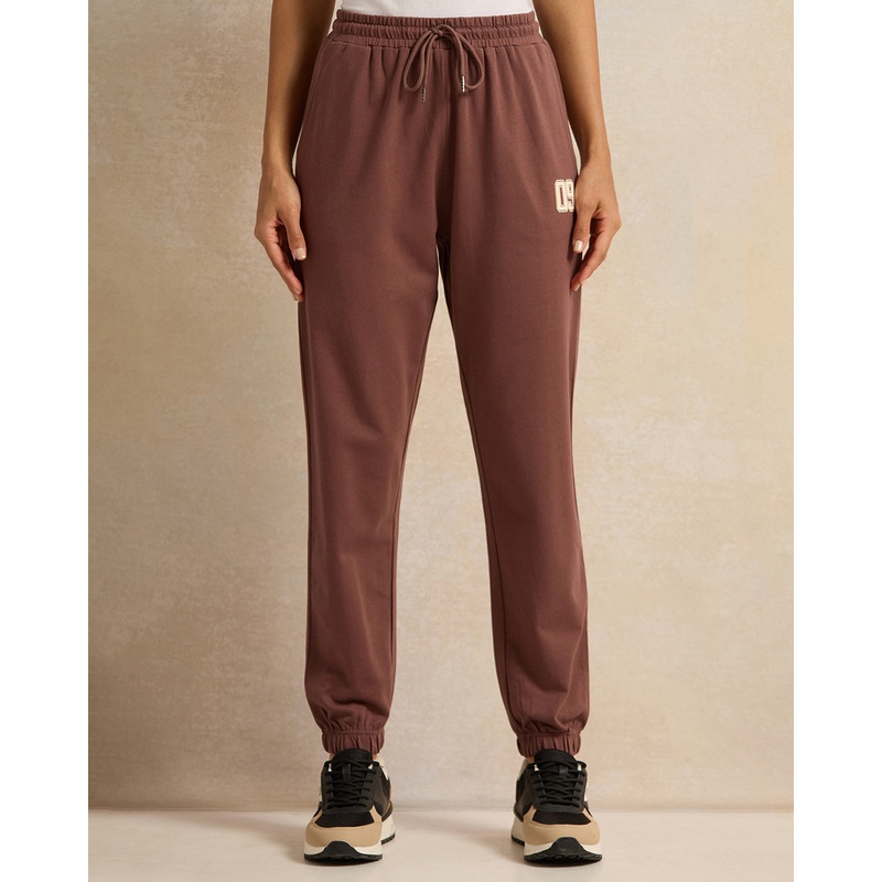Women Brown Printed Active Pants