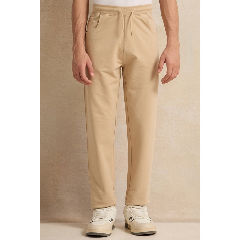 Senior Boys Beige Stretch Active Pants