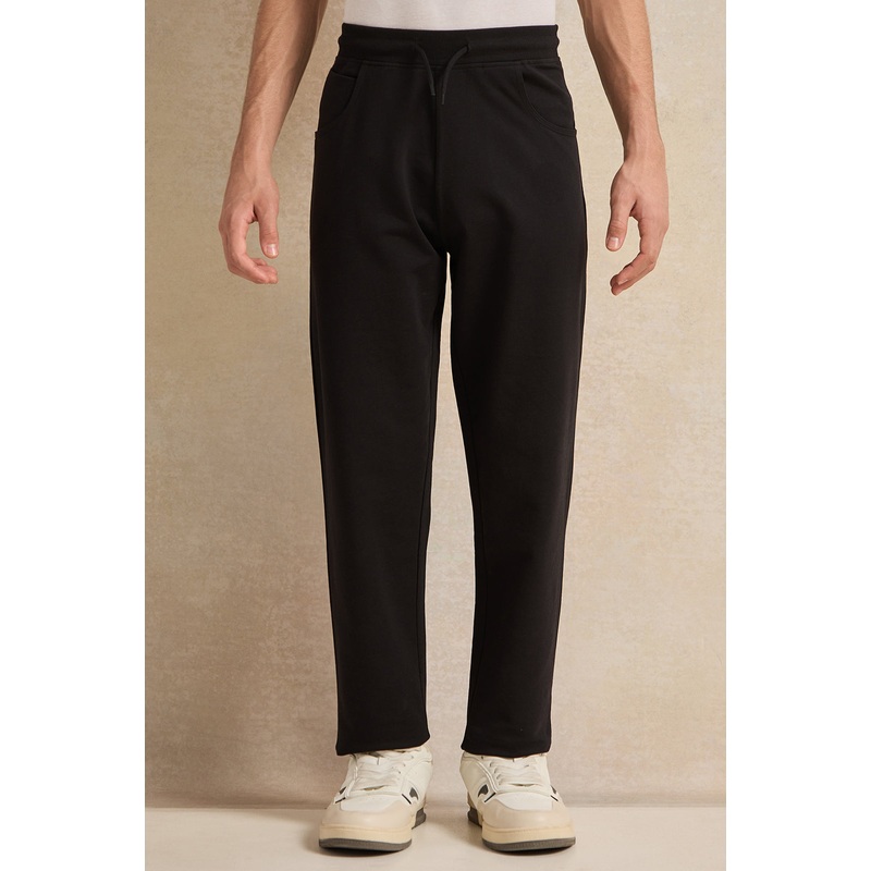 Senior Boys Black Stretch Active Pants