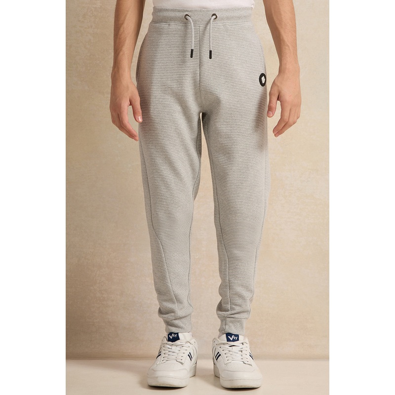 Senior Boys Grey Mel Ottoman Active Pants