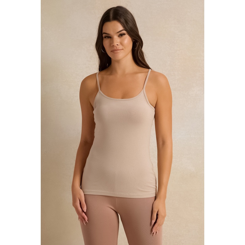 Women Beige Plain Vest|UK8|UK10|UK12|UK14|UK16|UK18