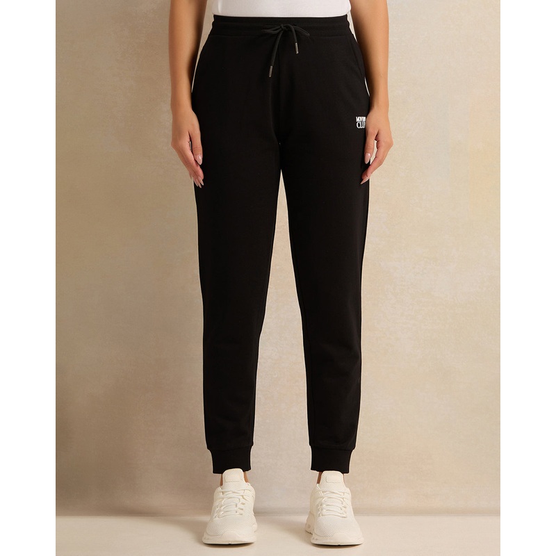 Women Black Printed Jogger Pants