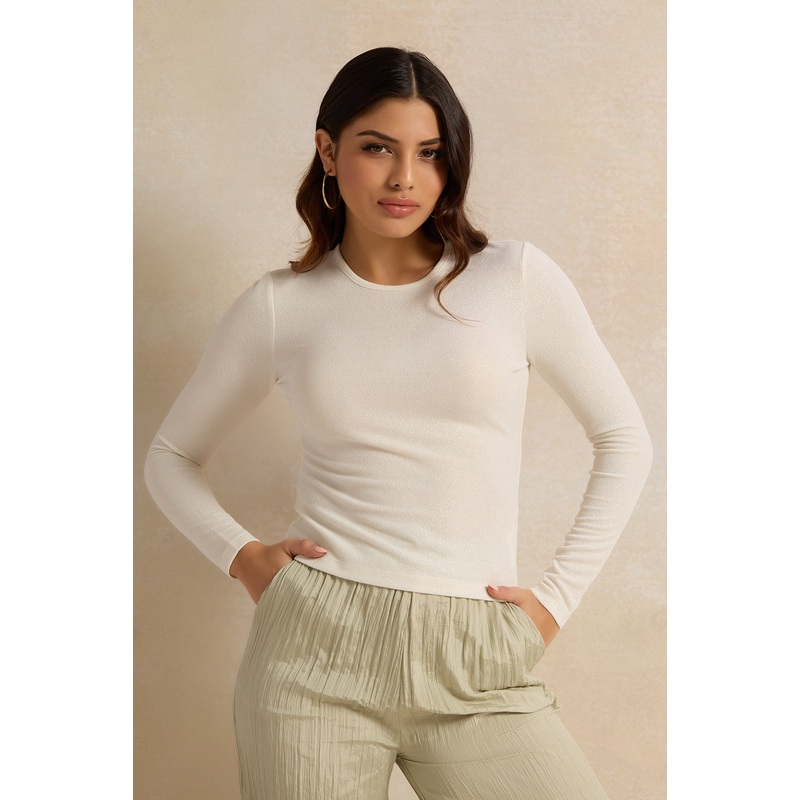 Women Cream Plain Top|UK8|UK10|UK12|UK14|UK16|UK18