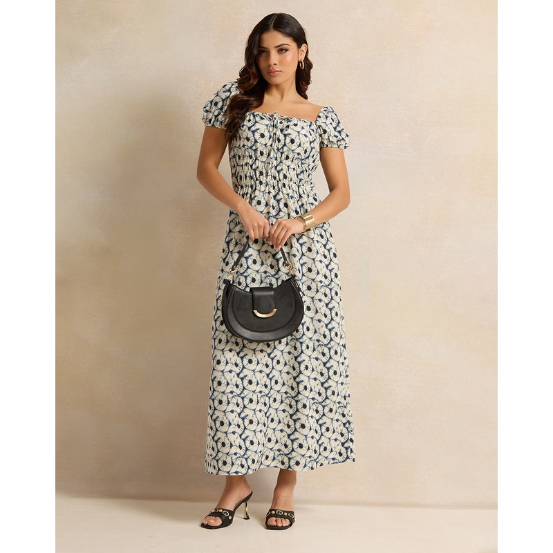 Women Ivory Printed Maxi Dress