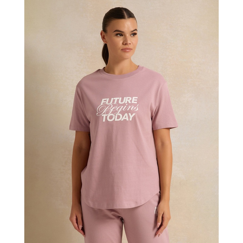 Women Pink Printed Active T-Shirt