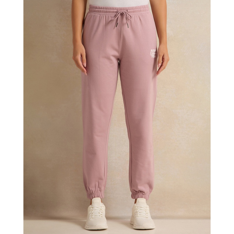 Women Pink Printed Jogger Pants