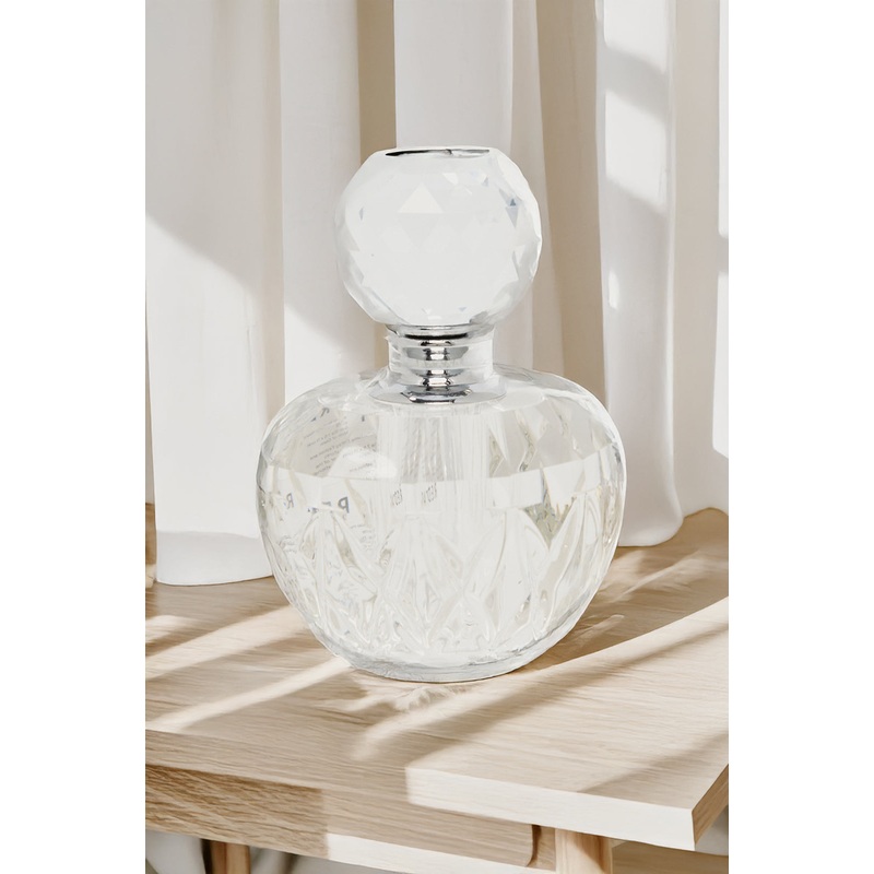 Clear Crystal Perfume Round Bottle